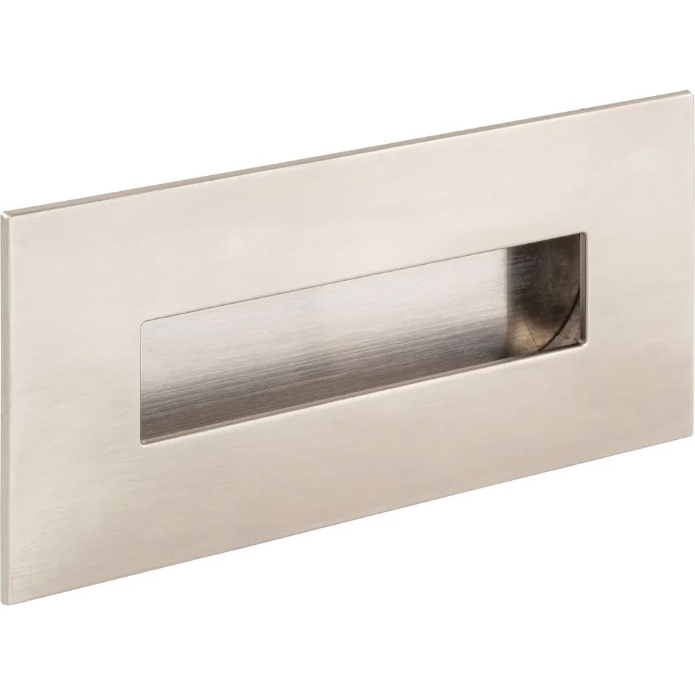 Estamp Muschelgriff Geometric rechteckig 155 x 73 mm, ZN Edelstahl Effekt