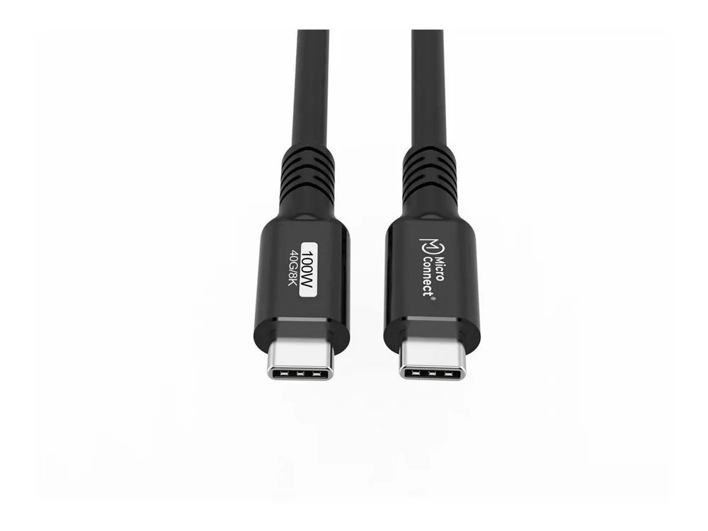 MicroConnect USB-C to cable Premium 100W 40Gbps USB4 - Kabel - Digital/Daten