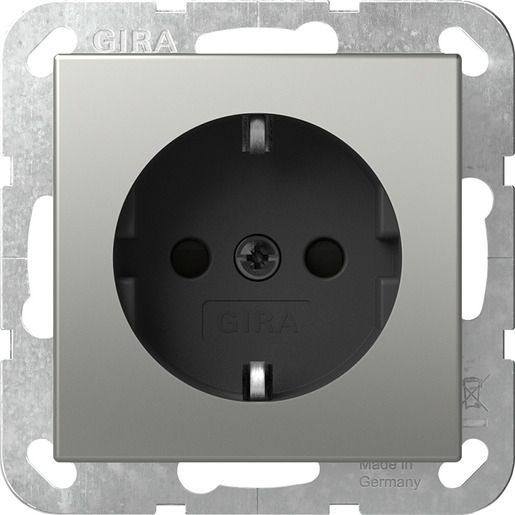 Gira SCHUKO SYSTEM 55 EDELSTAHL / GIRA 4188600 SYSTEM 55 4188600