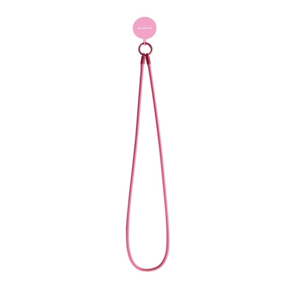 CASE&ME Silikon Handykette, Smartphone Necklace universal, pink