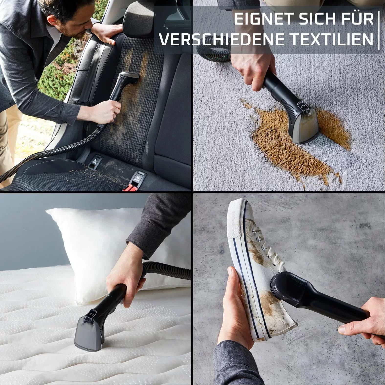 Rowenta IN5020 Fleckenreiniger Clean It inkl. Zubehör - GRÜN/SCHWARZ