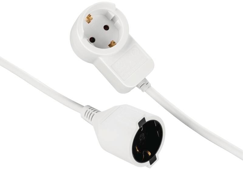 Hama 133801 Schuko-Verl. Powerplug, 3m