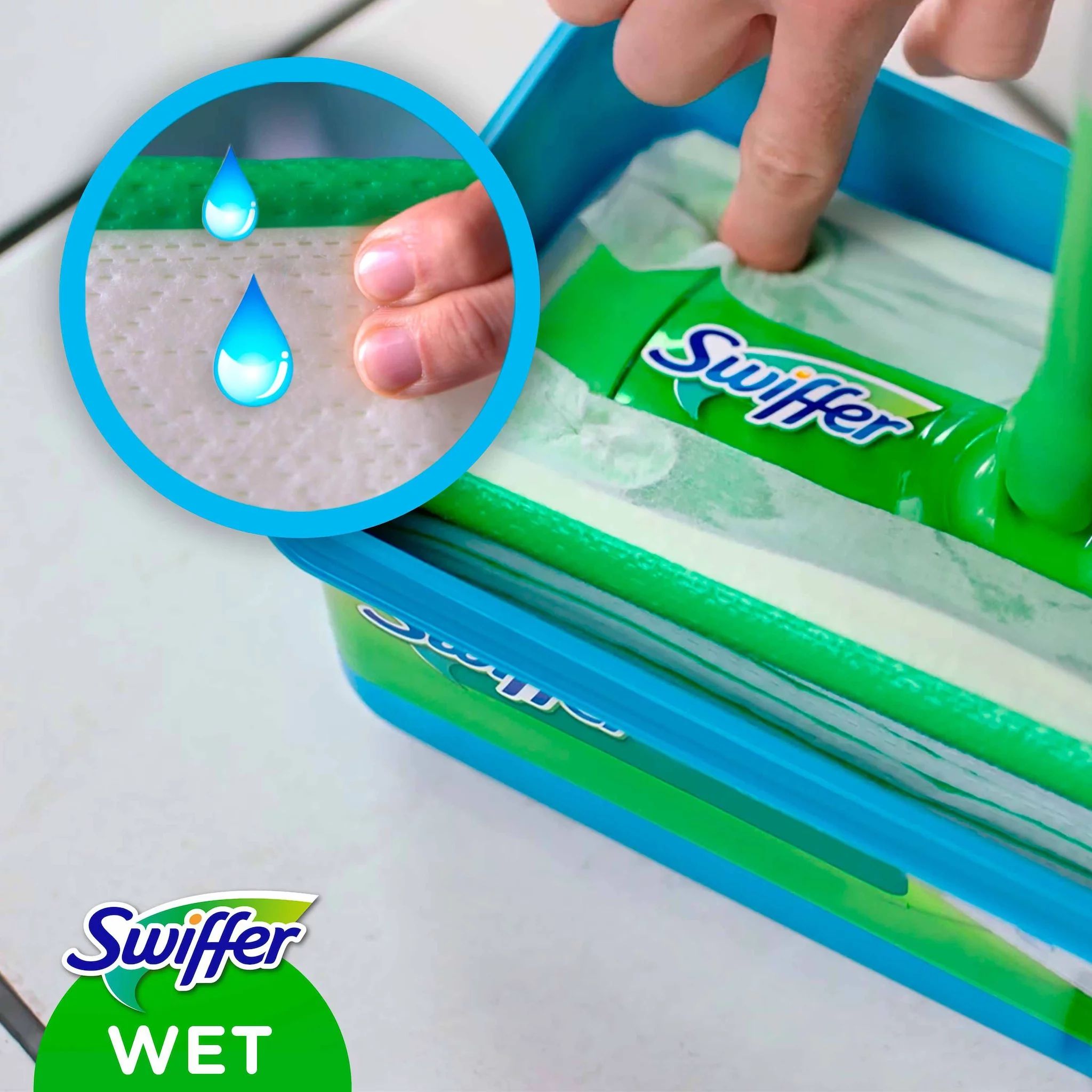 Swiffer Wet Wischtücher Nachfüllpackung 24er Morning Fresh