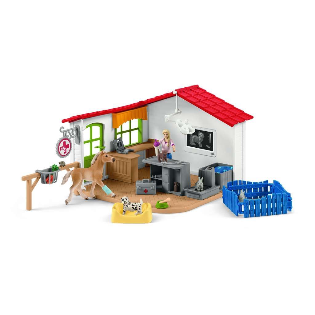 Schleich Tierarzt-Praxis mit Haustieren