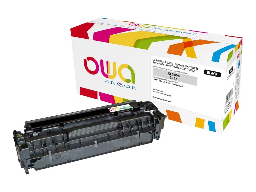 Armor OWA - Schwarz - kompatibel - wiederaufbereitet - Tonerpatrone (Alternative zu: HP CF380X)
