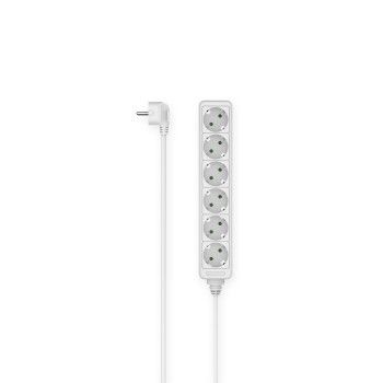 Hama Steckdosenleiste, 6-fach, 1,4 m, Weiß