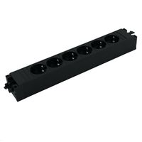 Bachmann 906.12640 - Drinnen - Typ F - Kein Stecker - IP20 - Schwarz - 6 AC-Ausgänge