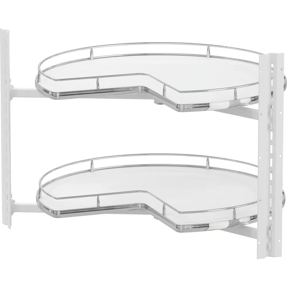 Vauth-Sagel VS COR Wheel Pro Eckschrank-Drehboden 3/4-Kreis KB 900 mm Premea Weiß/chrom