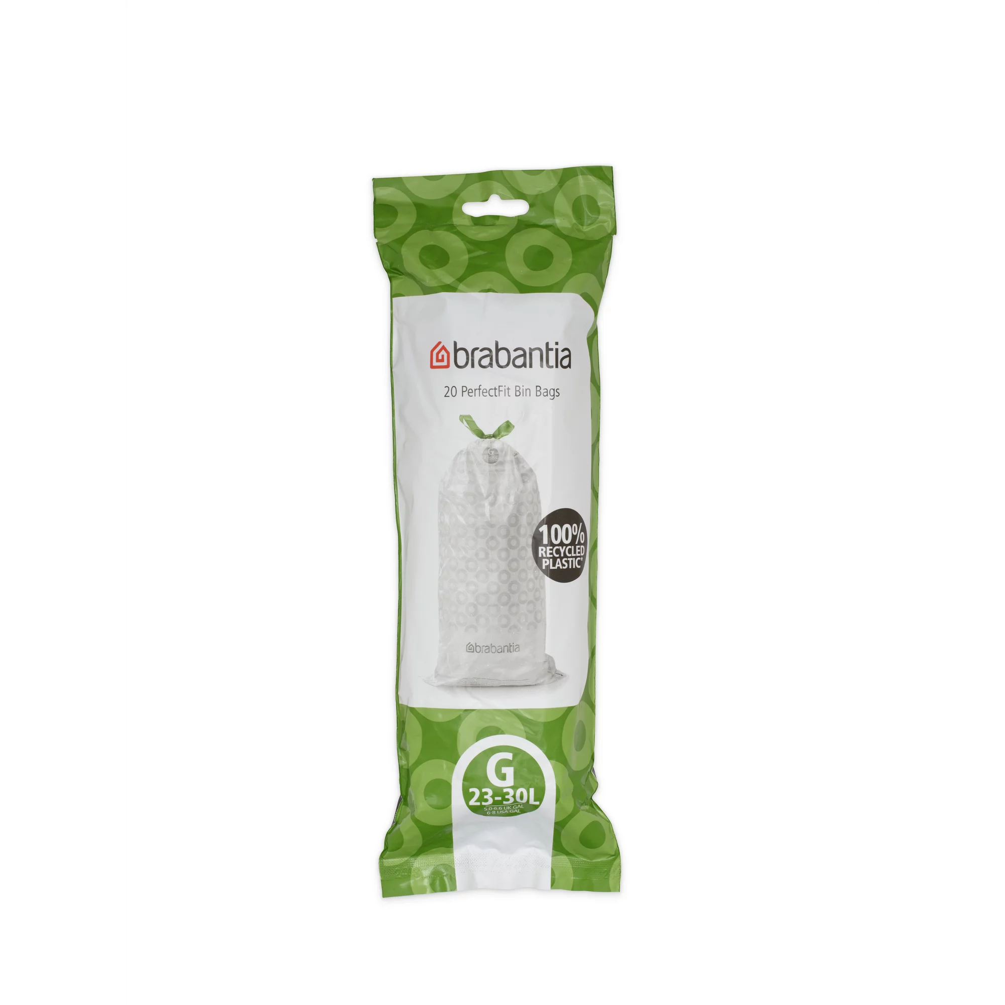 Brabantia Müllbeutel, Online Exlusive PerfectFit Beutel 23-30 L (G) Multipack 120Stk,6x20
