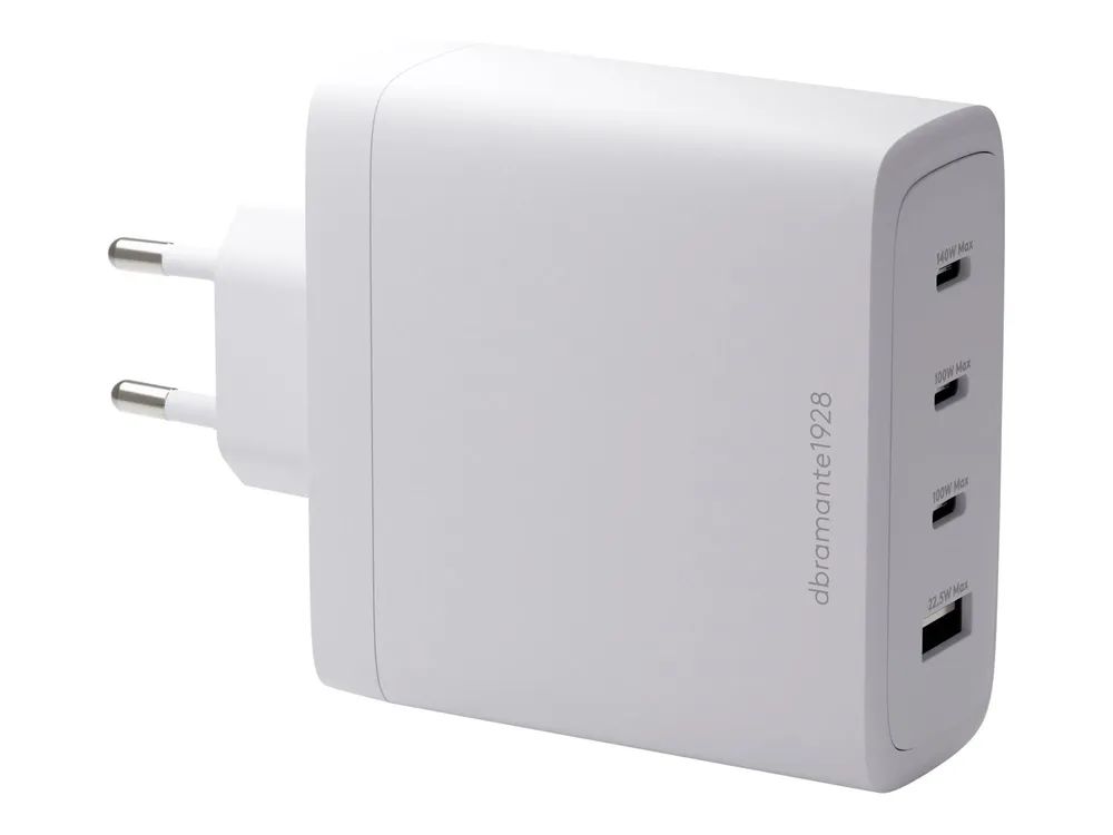 dbramante1928 re-charge - Netzteil - 140 Watt - 4 Ausgabeanschlussstellen (3 x USB-C, USB)