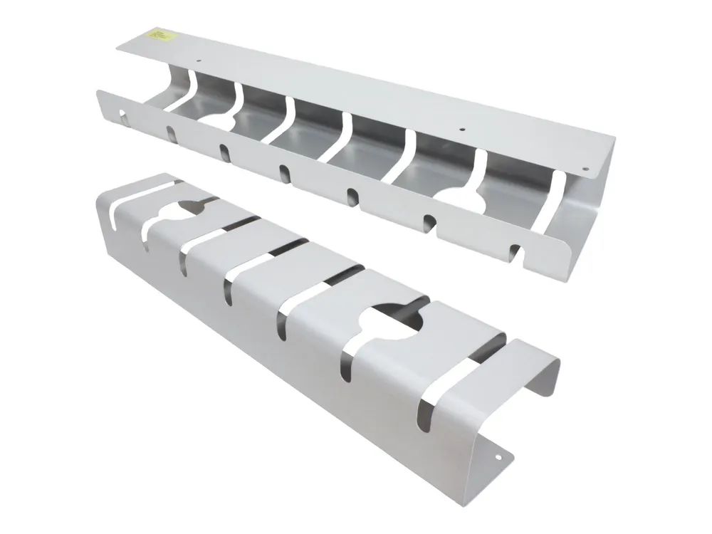 ROLINE Kabel - Organizer - unter Tisch montierbar - Silber (Packung mit 2)