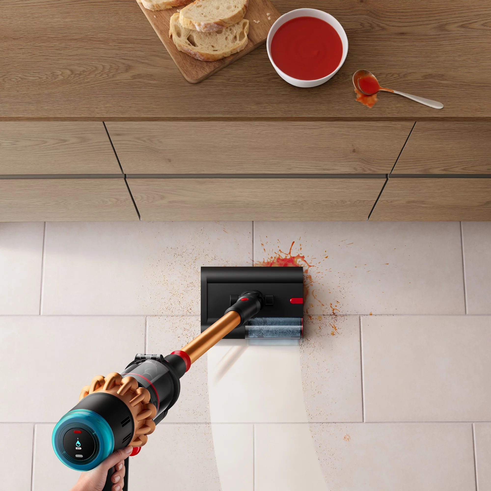 Dyson DS60 Piston Animal Submarine, Mattes Schwarz/Kupfer