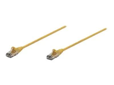 Intellinet Network Patch Cable, Cat6, 3m, Yellow, CCA, U/UTP, PVC, RJ45, Gold Plated Contacts, Snagless, Booted, Lifetime Warranty, Polybag - Patch-Kabel - RJ-45 (M)