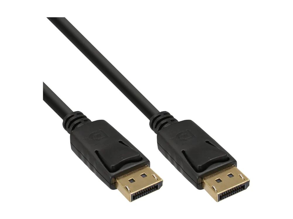 InLine DisplayPort Kabel - schwarz - vergoldete Kontakte - 0,3m
