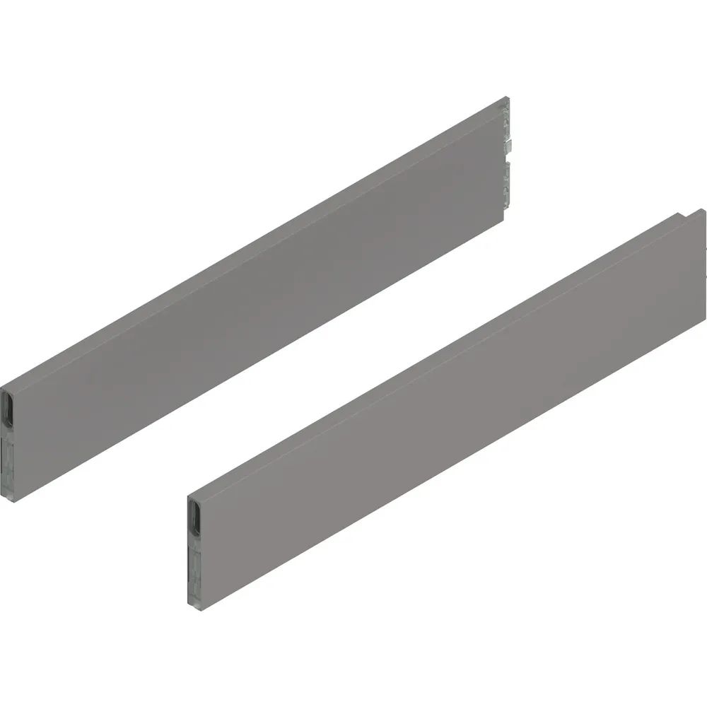 BLUM MERIVOBOX Boxcap Höhe E, NL 550, Indiumgrau-matt