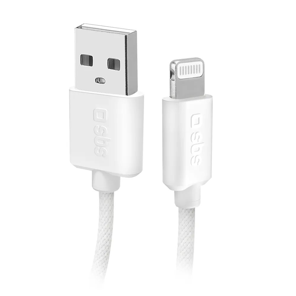 SBS Daten- u. Ladekabel, USB-A  Lightning, 1,5m