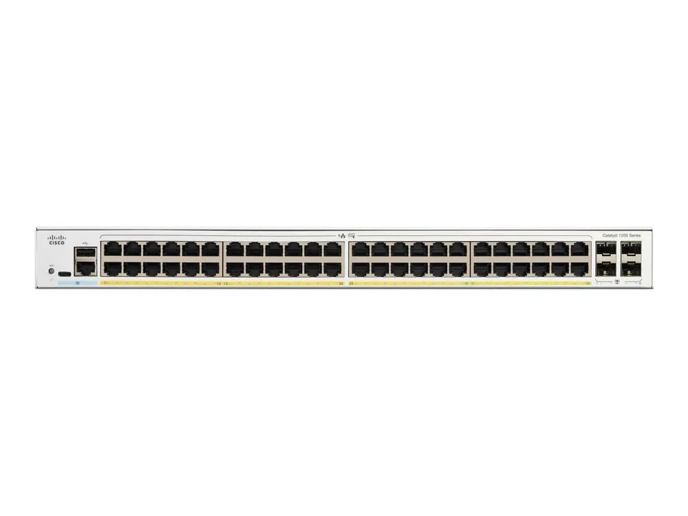 Cisco Catalyst 1200-48P-4G - Switch - L3 - Smart - 48 x 10/100/1000 (PoE+)