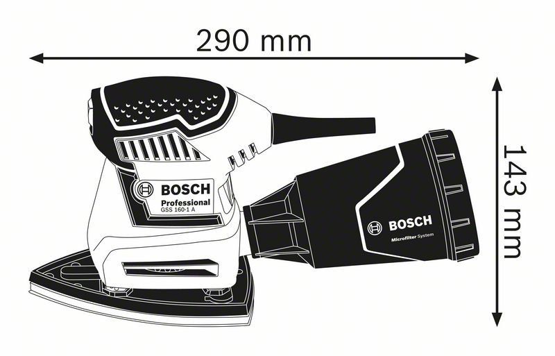 Bosch Professional GSS 160-1 A Multi Schwingschle ZB L-BOXX