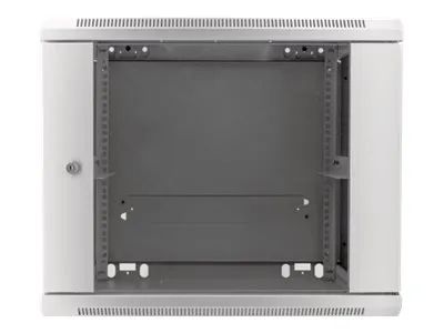 Intellinet Network Cabinet, Wall Mount (Standard), 9U, Usable Depth 350mm/Width 540mm, Grey, Assembled, Max 60kg, Metal & Glass Door, Back Panel, Removeable Sides, Suitable also for use on desk or floor, 19",Parts for wall install (eg screws/rawl plu