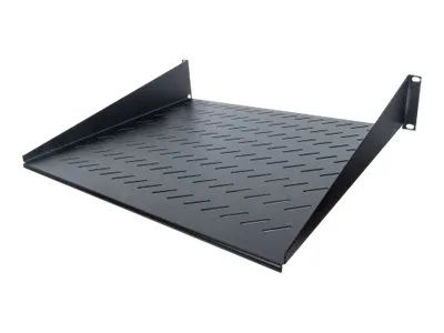 Intellinet 19" Cantilever Shelf, 2U, 2-Point Front Mount, 400mm Depth, Vented, Max 25kg, Black, Three Year Warranty - Rack - Regal - Schwarz, RAL 9005 - 2U - 48.3 cm (19")