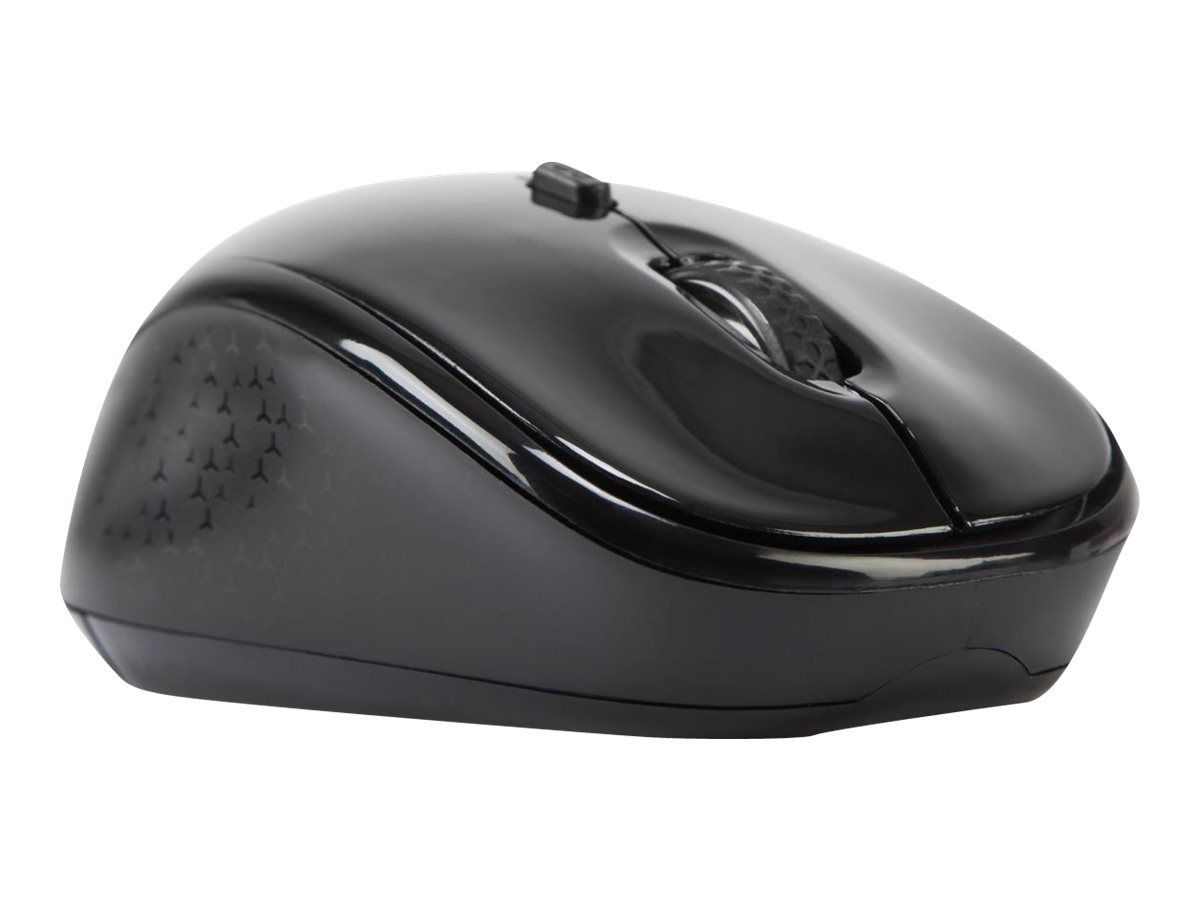 Targus Maus - rechts- und linkshändig - optisch - kabellos - 2.4 GHz - kabelloser Empfänger (USB)