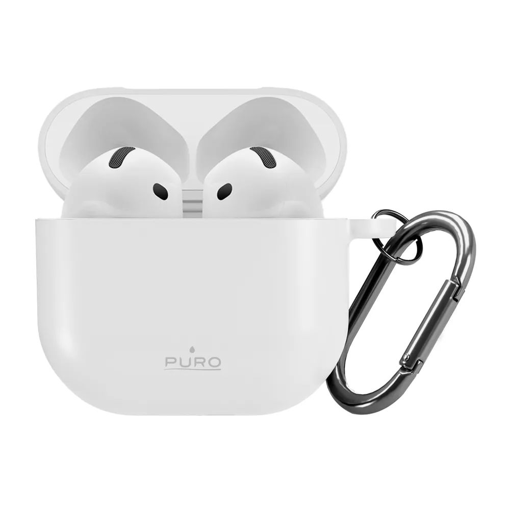 PURO ICON Silikon Hülle für AirPods 4, weiss
