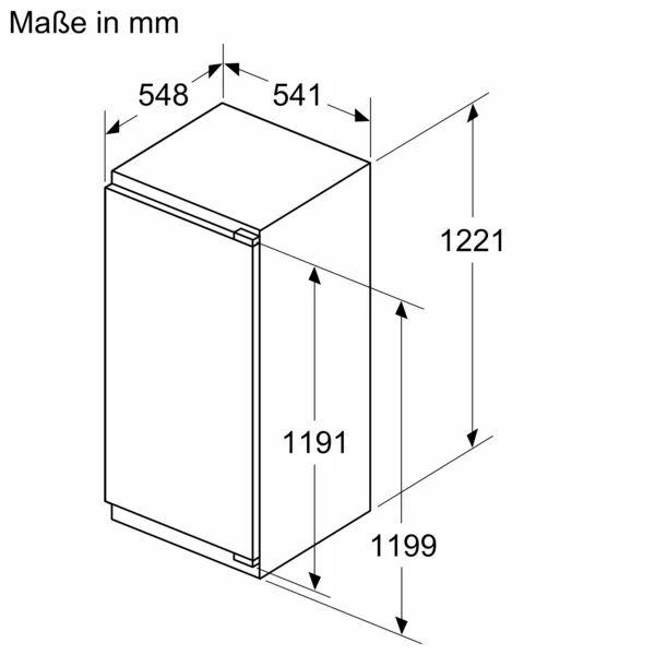 Neff Einbau-Kühlschrank mit Flachscharnier -  204L