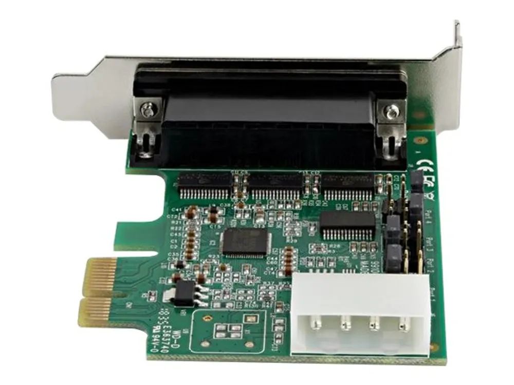 StarTech.com 4 Port Serielle PCI Express RS232 Adapter Karte - PCIe Serielle Host Controller Karte - PCIe zu Seriell DB9 - 16950 UART - Niedrig Profil Erweiterungskarte - Windows & Linux (PEX4S953LP)