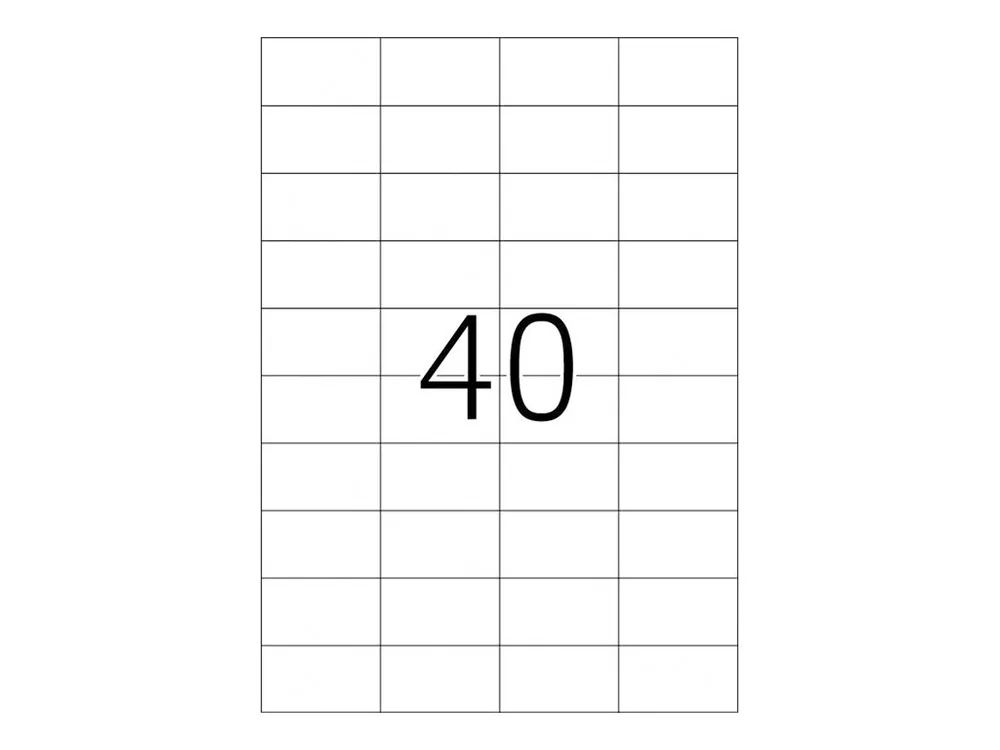 HERMA Premium - Papier - matt - permanent selbstklebend - weiß - 52.5 x 29.7 mm 8000 Etikett(en) (200 Bogen x 40)