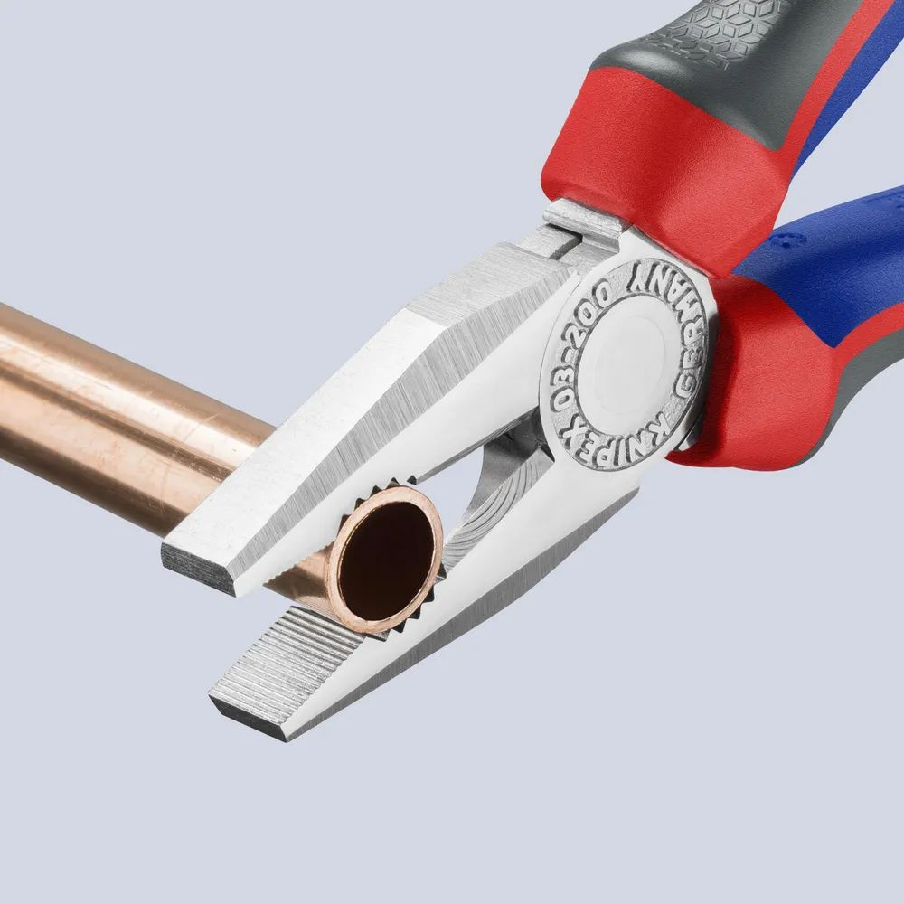 KNIPEX Kombizange mit Comfort-Griffen verchromt 200 mm