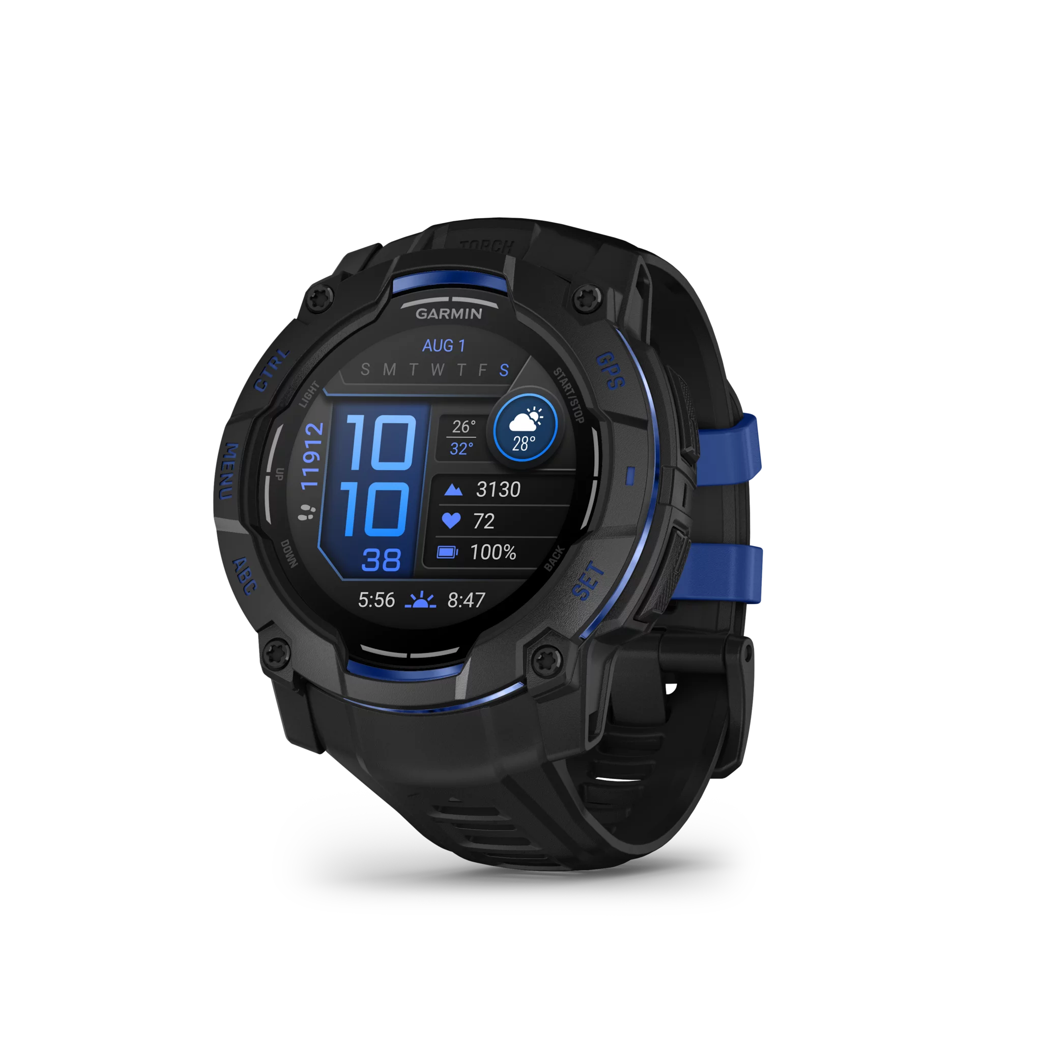 Garmin Instinct 3 AMOLED, 50mm, Schwarz 