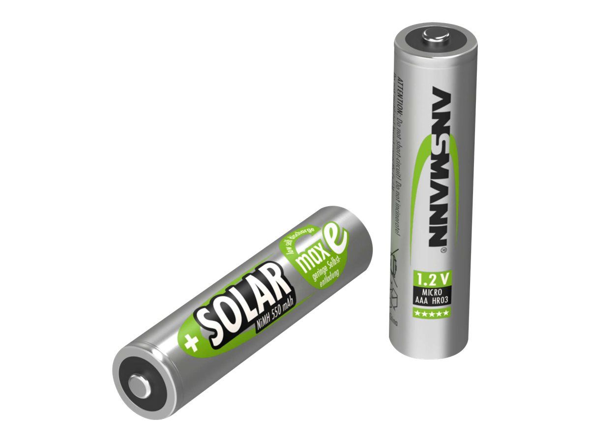 Ansmann Solar - Batterie 2 x AAA - NiMH - (wiederaufladbar)