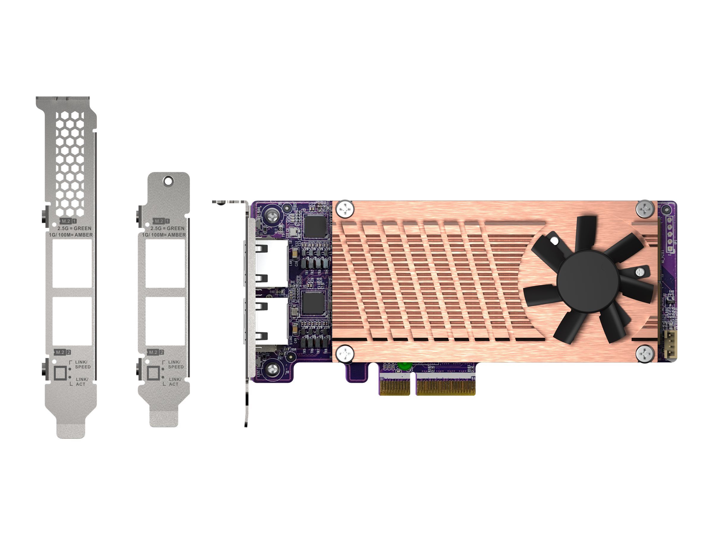 QNAP QM2-2P2G2T - Speicher-Controller - M.2 - M.2 NVMe Card / PCIe 3.0 (NVMe)