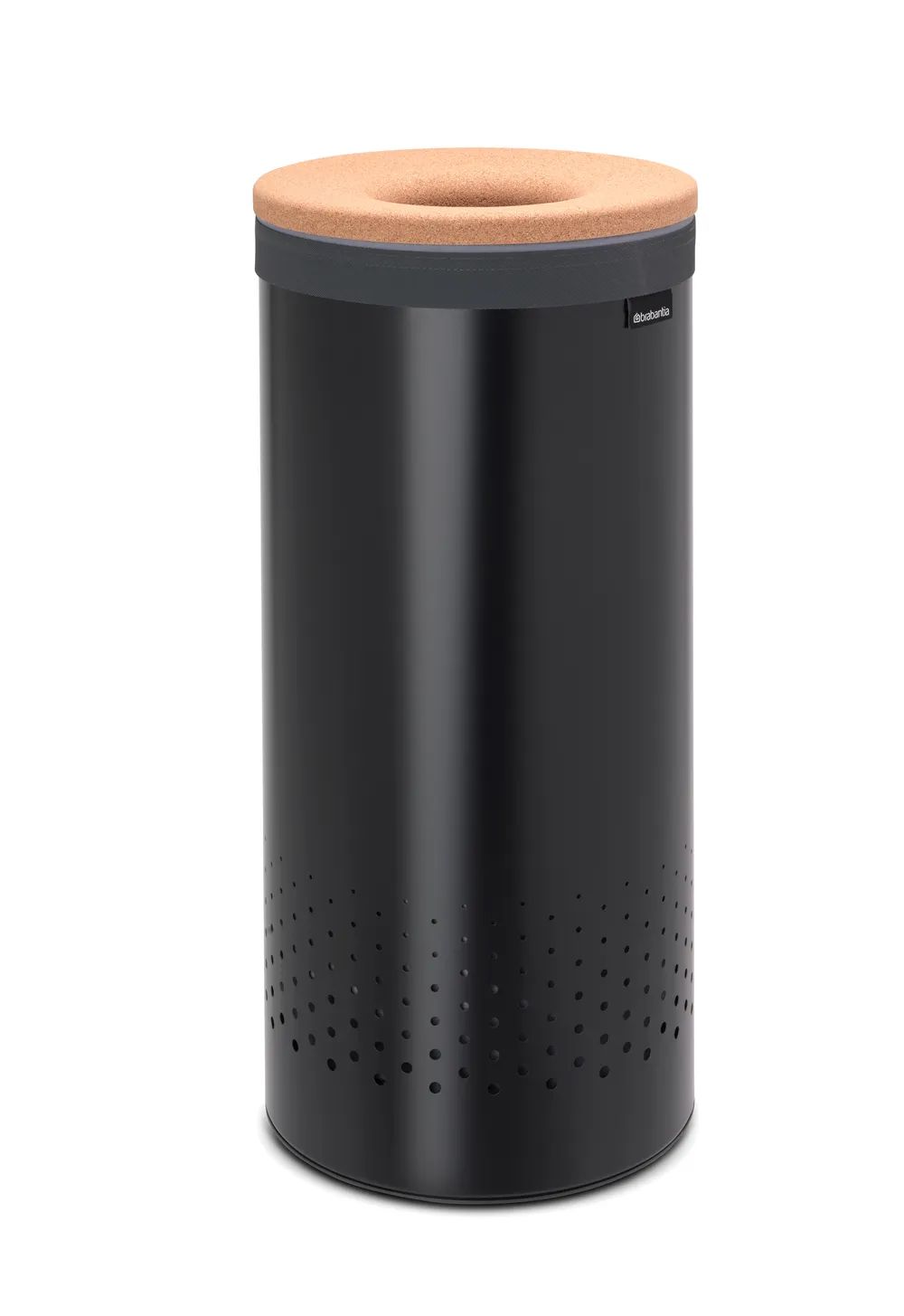 Brabantia Wäschebox 35L, Korkdeckel - Matt Black