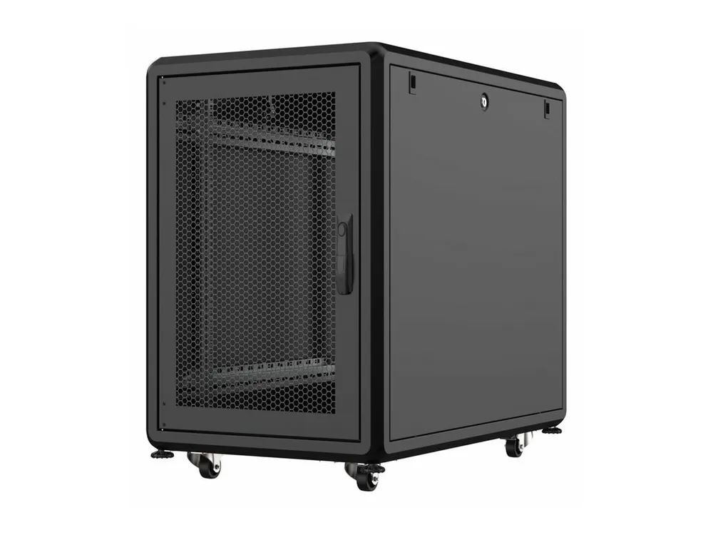 Lanview by Logon - Schrank Netzwerkschrank - 600 x 1000 mm, server line - freistehend - Schwarz, RAL 9005 - 48.3 cm (19")