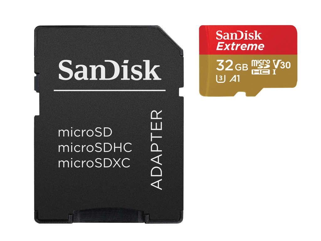 SanDisk Extreme - Flash-Speicherkarte (microSDHC/SD-Adapter inbegriffen)