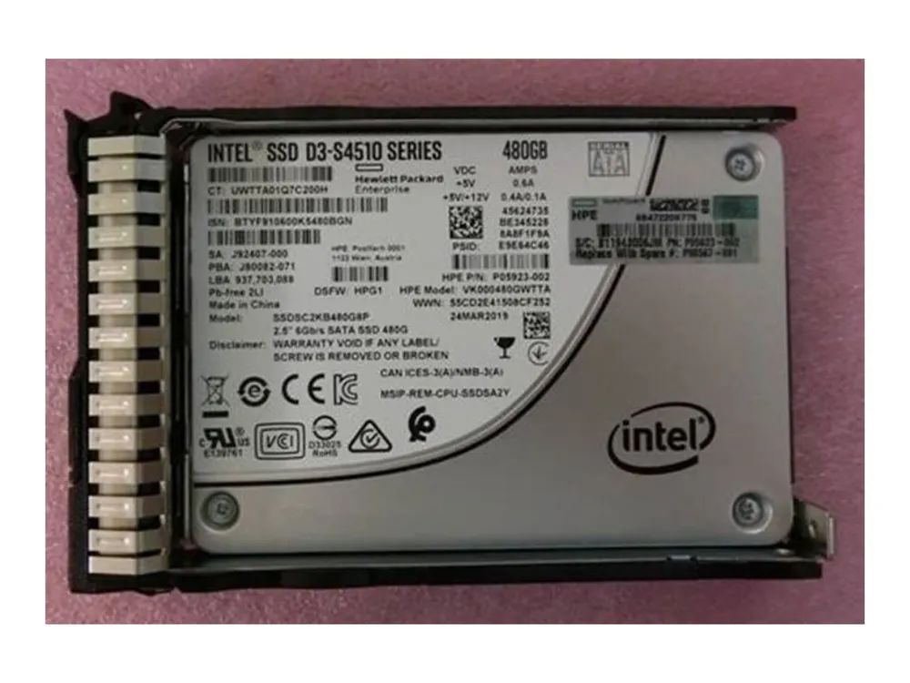 HPE SATA RI SFF SSD for G8-G10 Servers