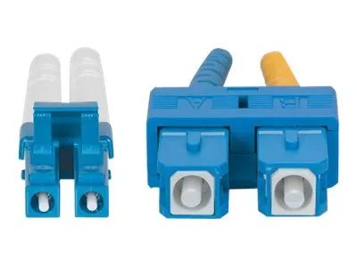 Intellinet Fiber Optic Patch Cable, OS2, LC/SC, 1m, Yellow, Duplex, Single-Mode, 9/125 µm, LSZH, Fibre, Lifetime Warranty, Polybag - Patch-Kabel - SC Single-Modus (M)