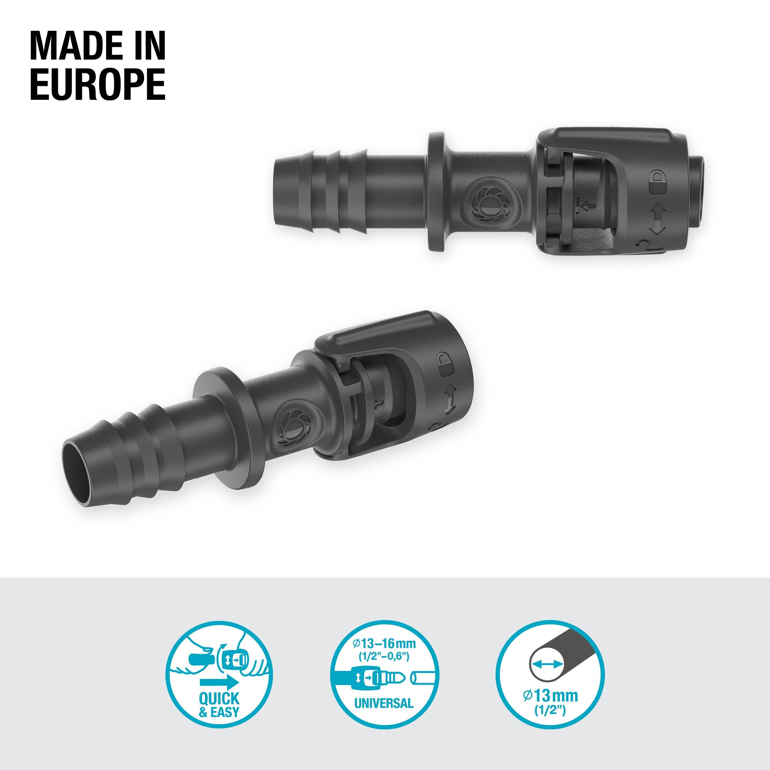 Gardena Micro-Drip-System Universalverbinder 13 mm (1/2") - Inhalt: 1 Stück