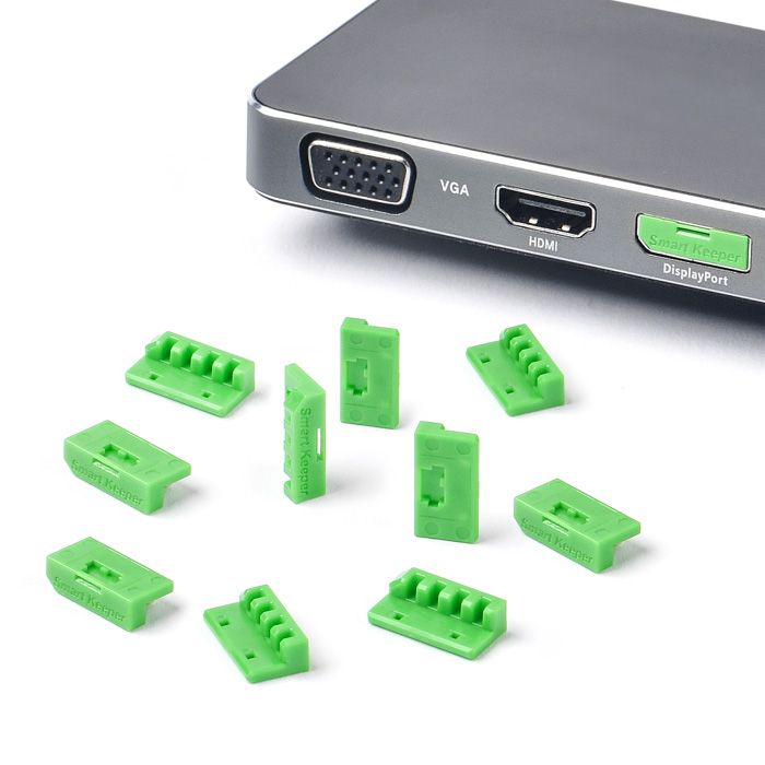 Smart Keeper Mini"DisplayPort" Blocker grün 10 Stk.