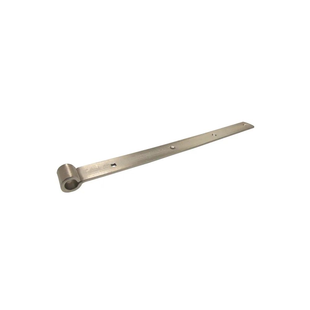 Sonneck Langbänder mittig gerollt, ohne Kegel, 1000 x 45 x 5 mm, Edelstahl-Effekt