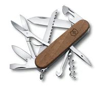 Victorinox Huntsman Wood - Gleitgelenk-Messer - Multi-Tool-Messer - Dolch - Holz - Edelstahl - 13 Werkzeug