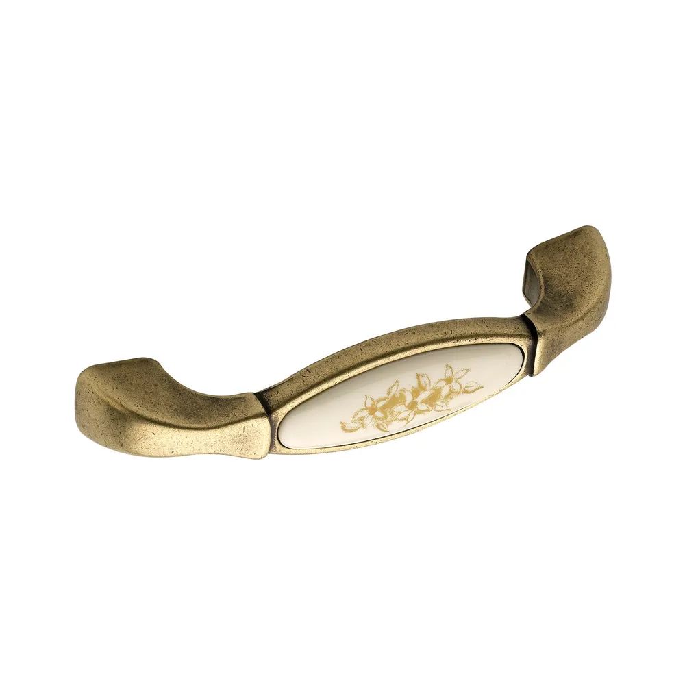 Citterio Line Griff Tampa LA 96 mm, ZN/Kunststoff bronze matt/Blume gold