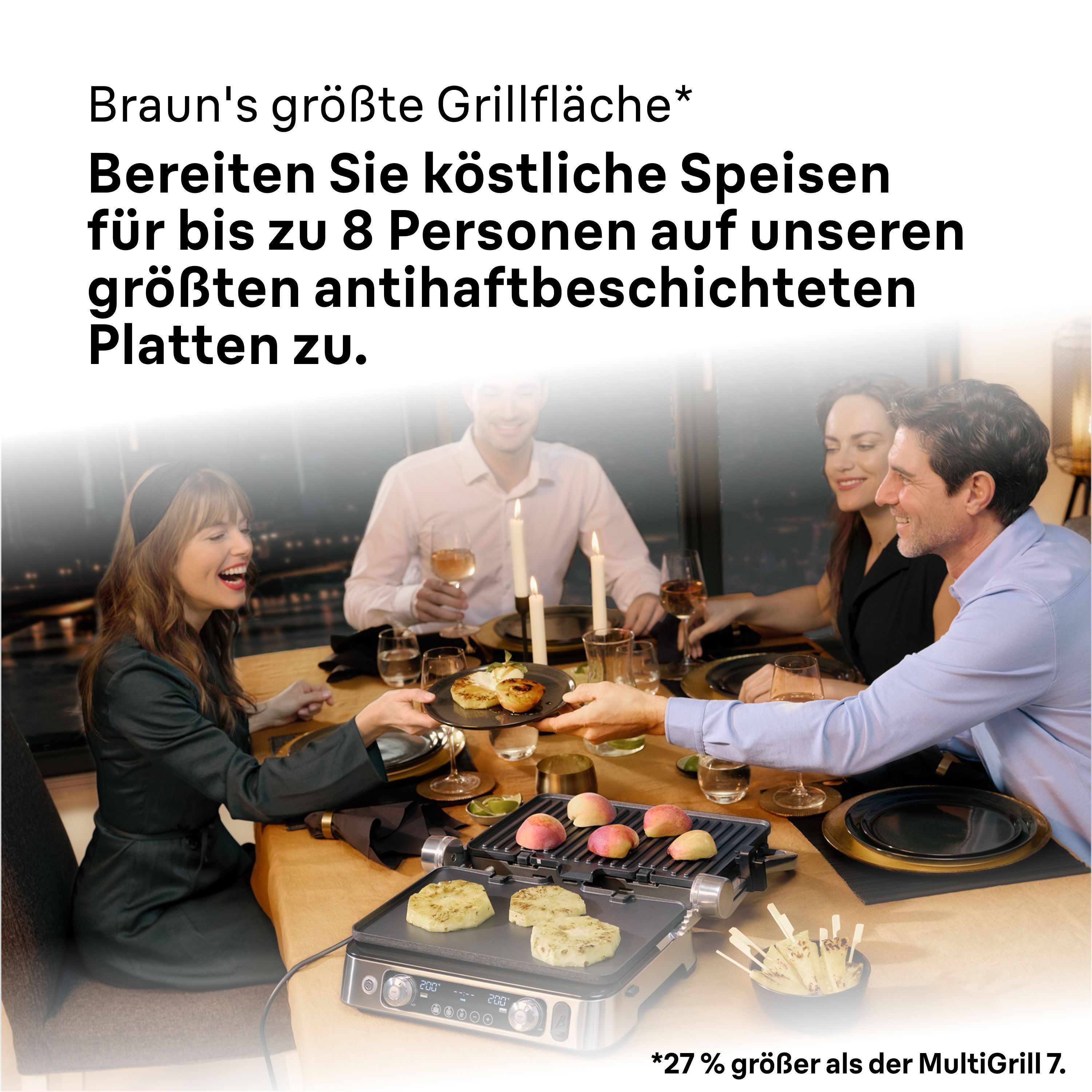 Braun Multigrill 9 Pro CG 9167 Kontaktgrill silber