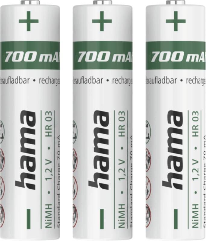 Hama Micro-Akku (AAA) 223526 NiMH-AKKUS/3xAAA/700mAh/MICRO