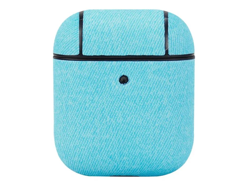 TerraTec Air Box - Tasche für Kopfhöhrer - Polycarbonat - Fabric Blue - für Apple AirPods (1. Generation, 2. Generation)