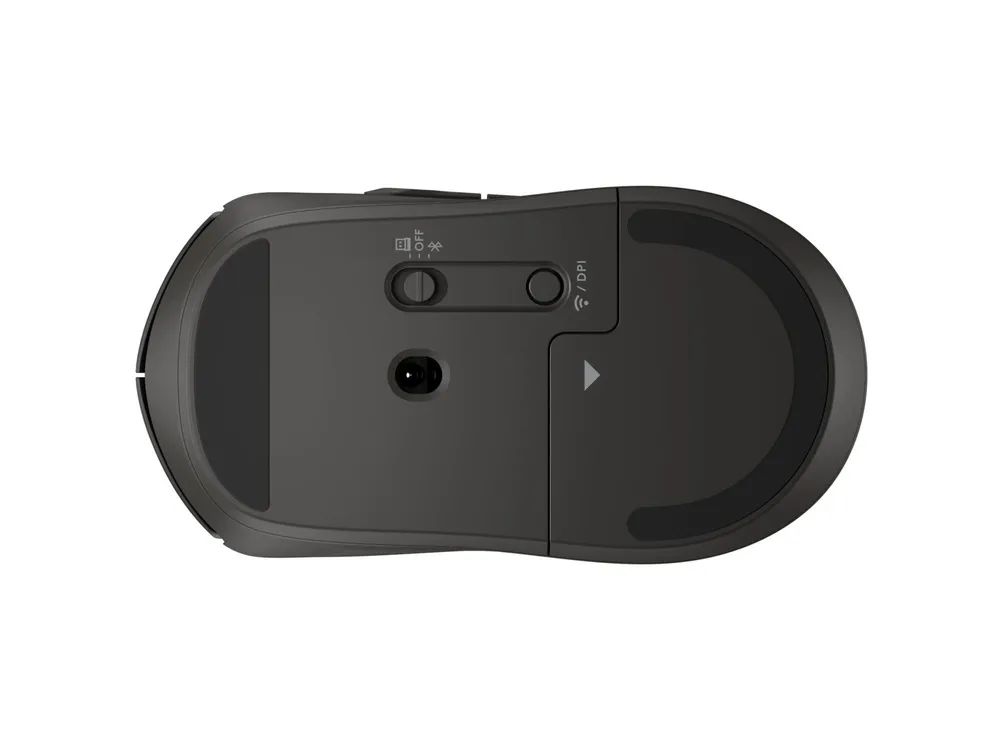 HP 405 - Maus - leise - rechts- und linkshändig - optisch - 5 Tasten - kabellos - Bluetooth 5.2, 2.4 GHz - kabelloser Empfänger (USB)