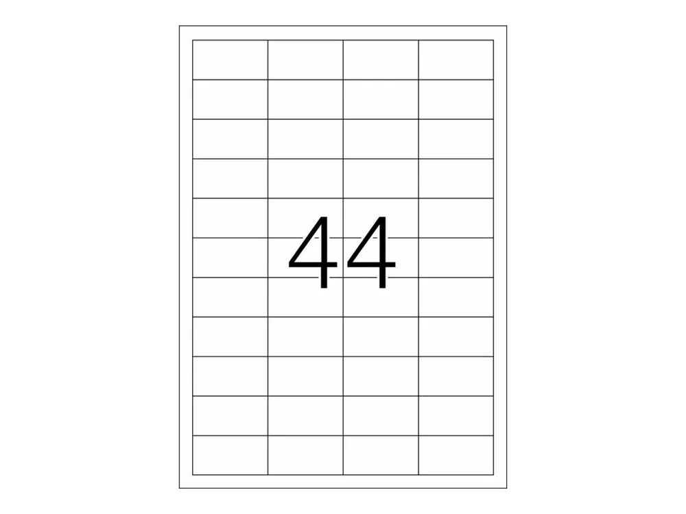 HERMA Special - Matt - permanent selbstklebend - durchsichtig - 48.3 x 25.4 mm 1100 Etikett(en) (25 Bogen x 44)