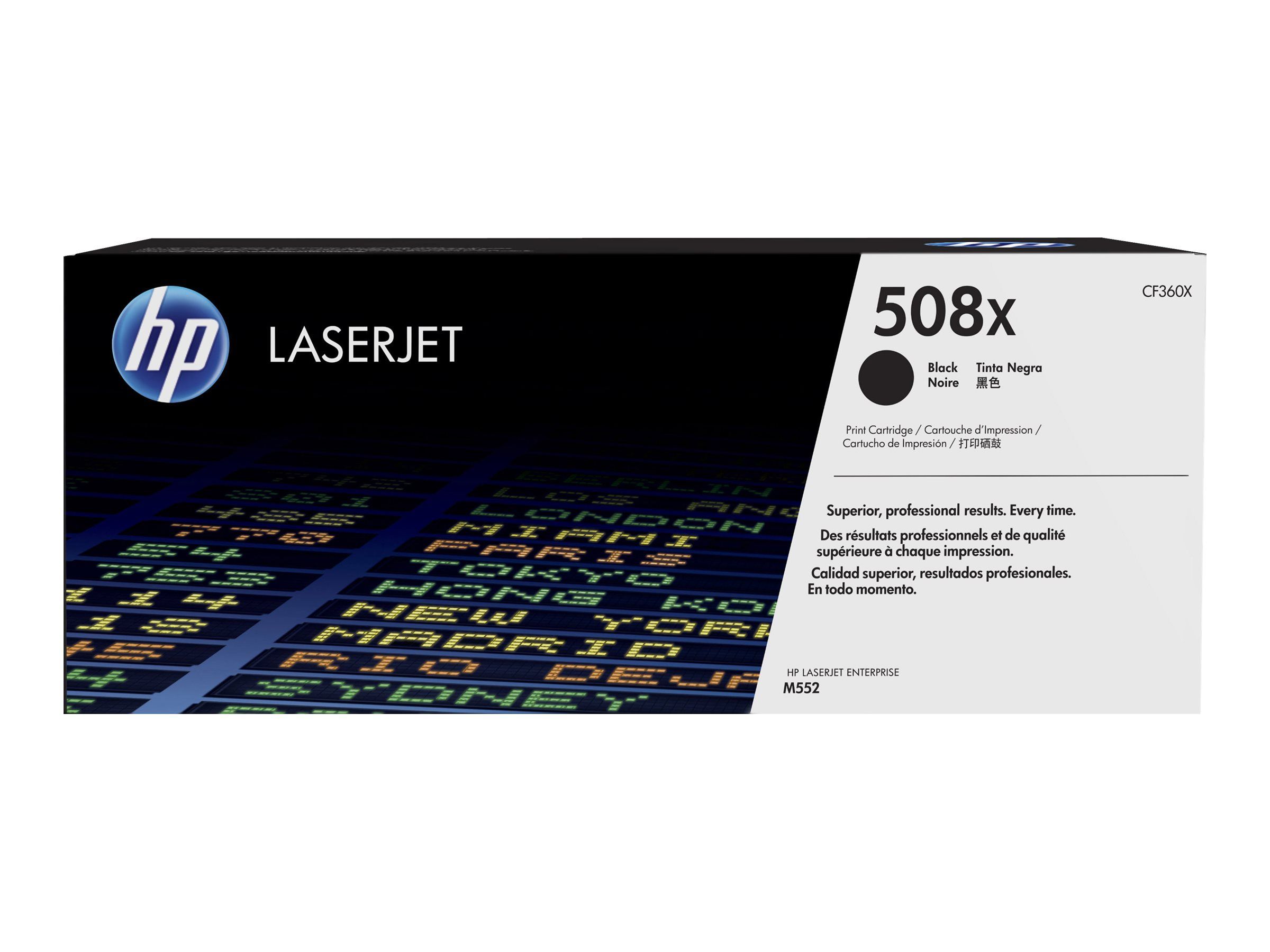HP 508X - Hohe Ergiebigkeit - Schwarz - original - LaserJet - Tonerpatrone (CF360X)