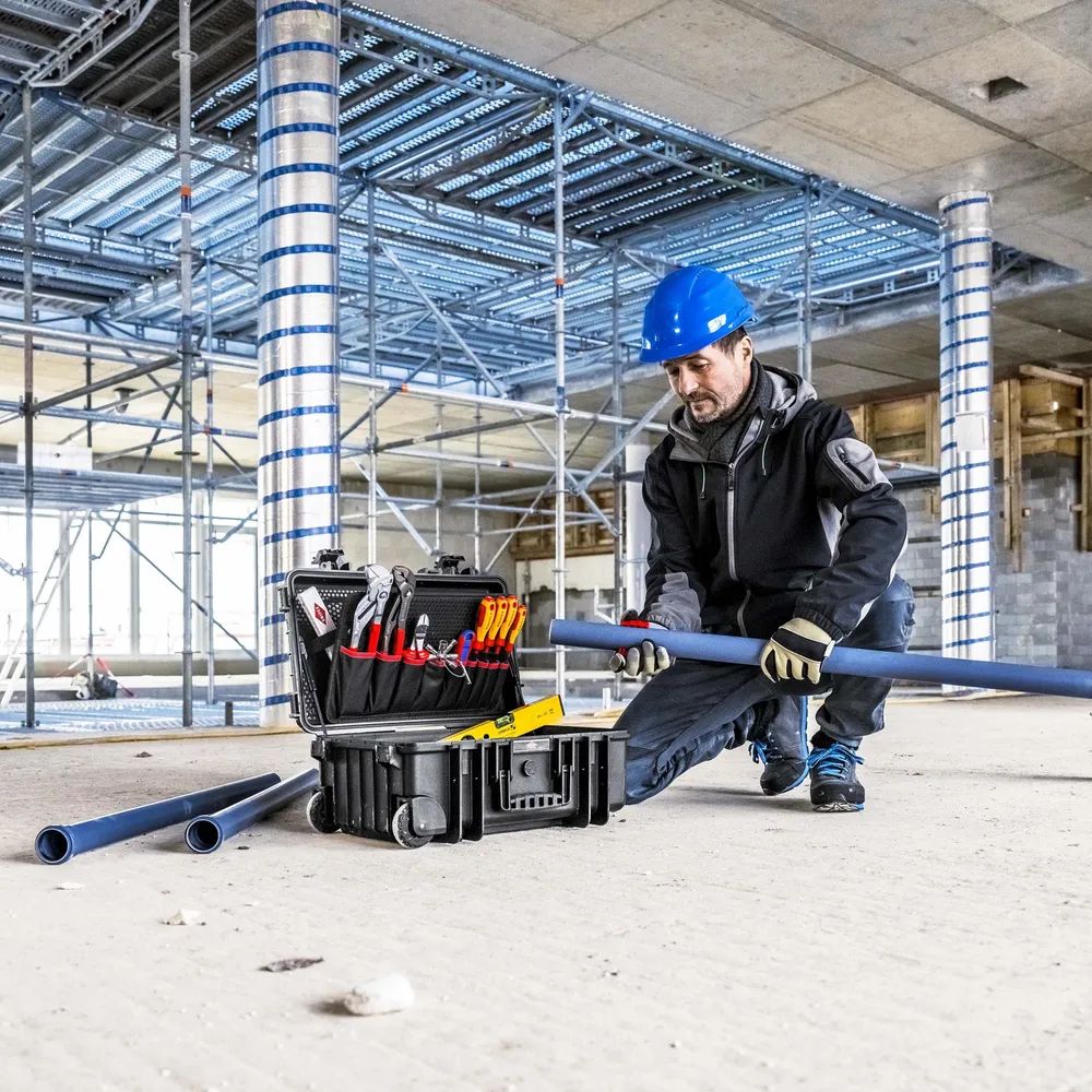 KNIPEX Werkzeugkoffer "Robust26 Move" Sanitär 17-teilig
